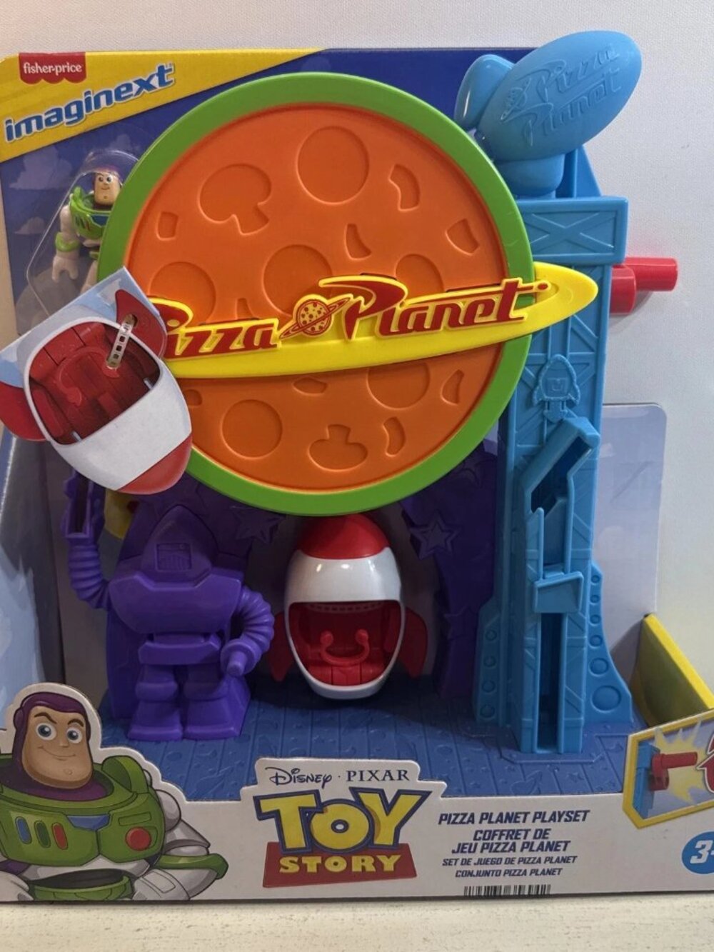 Imaginext Disney Pixar Toy Story Pizza Planet Playset with Buzz & Alien